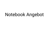 Notebook Angebot